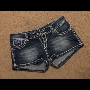 Puzzle Denim Shorts
